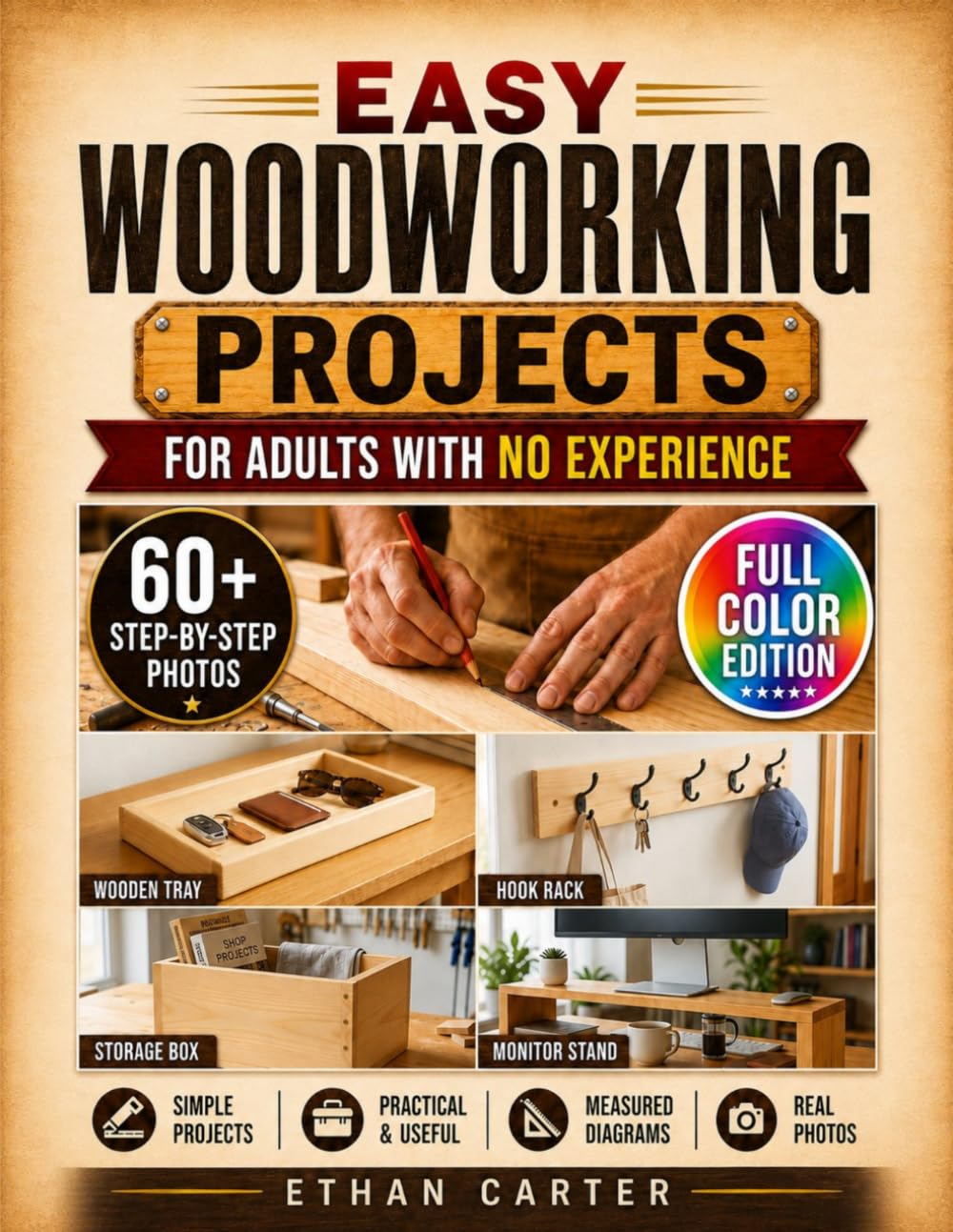 capítulo por capítulo baixar Easy Woodworking Projects for Adults with No Experience: From First Cut to Projects You'll Be Proud to Share | Step-by-Step Plans with Real Photos and Measured Diagrams for Every Build