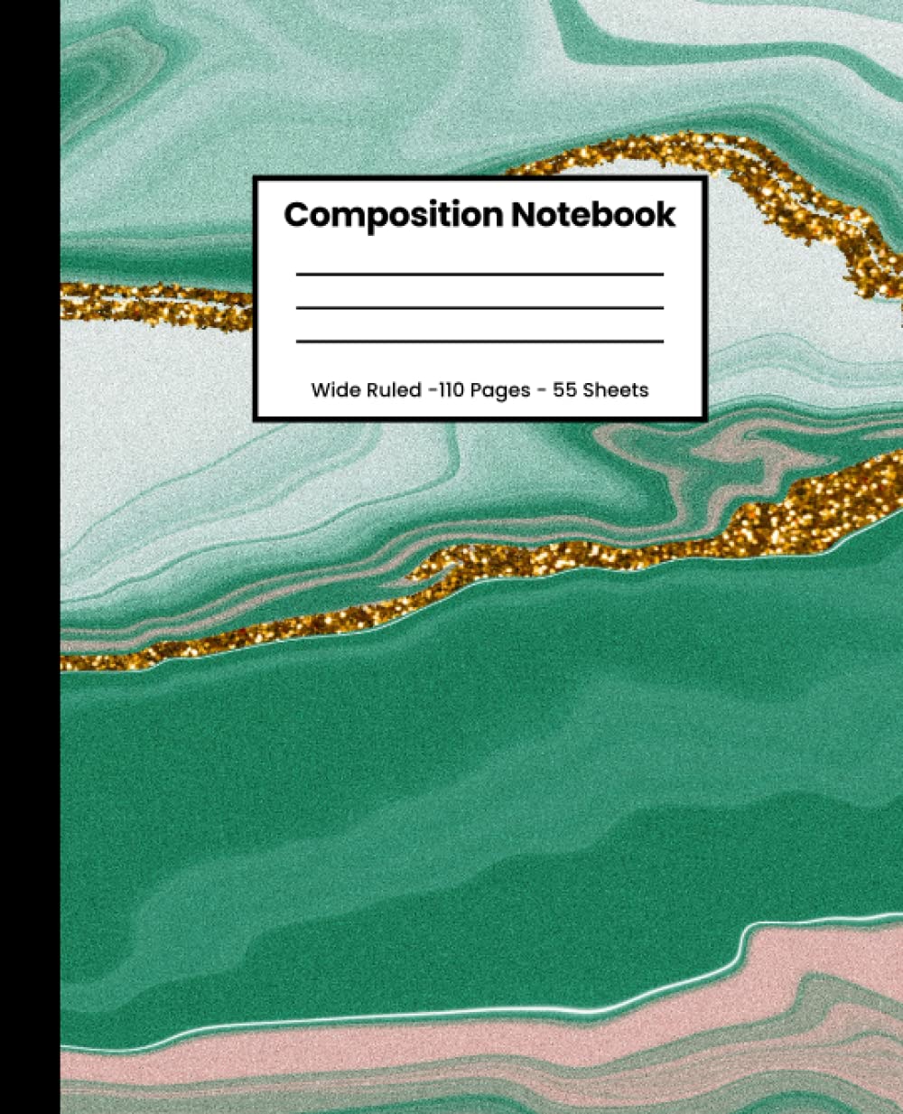 Green Composition Book Marble: Wide Ruled Notebook for School, Notebook for Kids, Teens, and Adults, 110 Pages 7.5X9.25 Inches baixar livro de graça