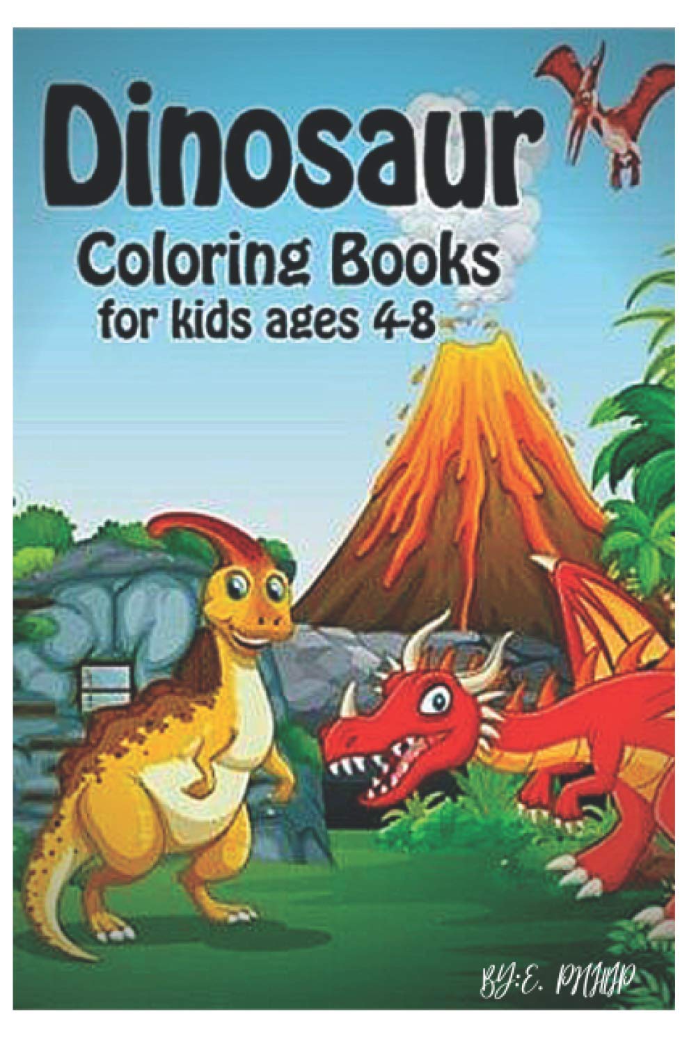 ler totalmente dinosaur coloring books for kids 4-8: coloring books for kids 4-8 years old