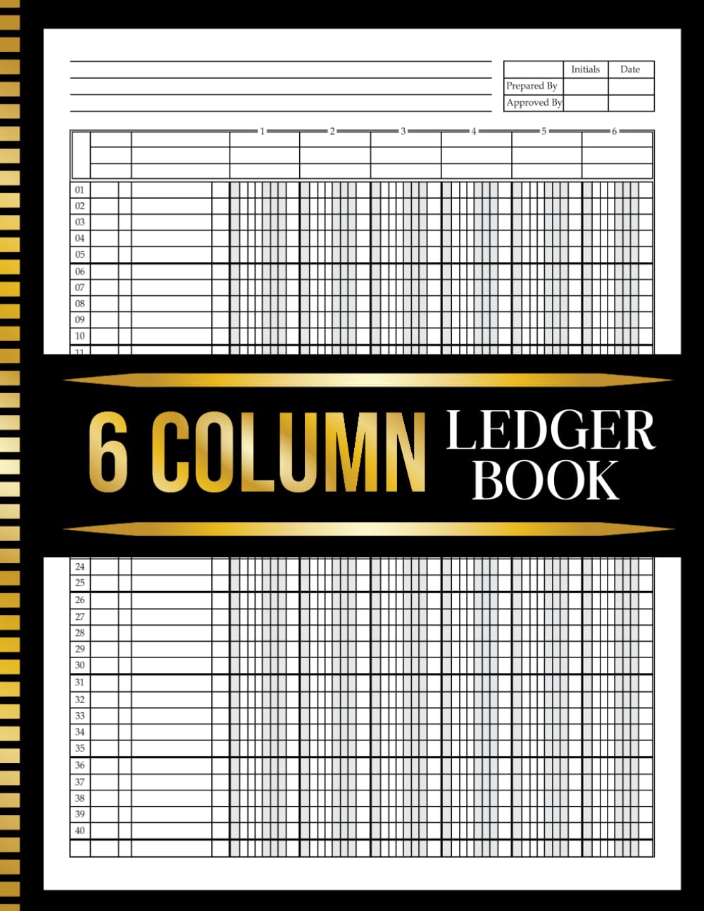 ler totalmente 6 Column Ledger Book: Large Accounting Ledger for Bookkeeping | Columnar Pad 6 Columns for Personal Use and Small Business | 8.5 x 11 inches.