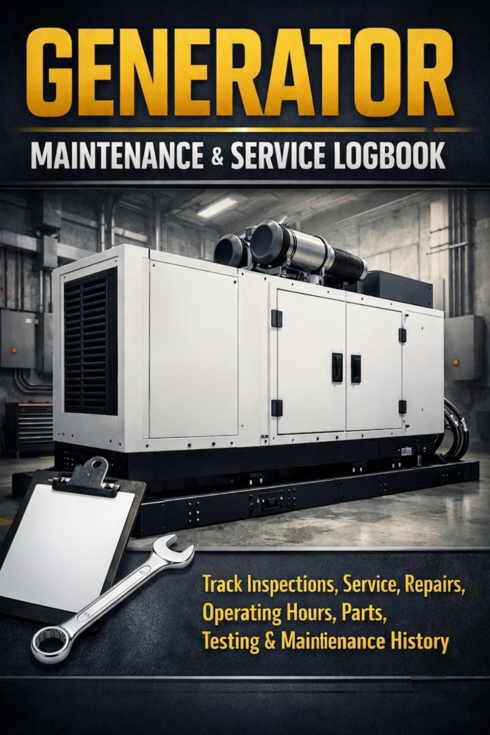 ler totalmente GENERATOR MAINTENANCE & SERVICE LOGBOOK: Track Inspections, Service, Repairs, Operating Hours, Parts, Testing & Maintenance History
