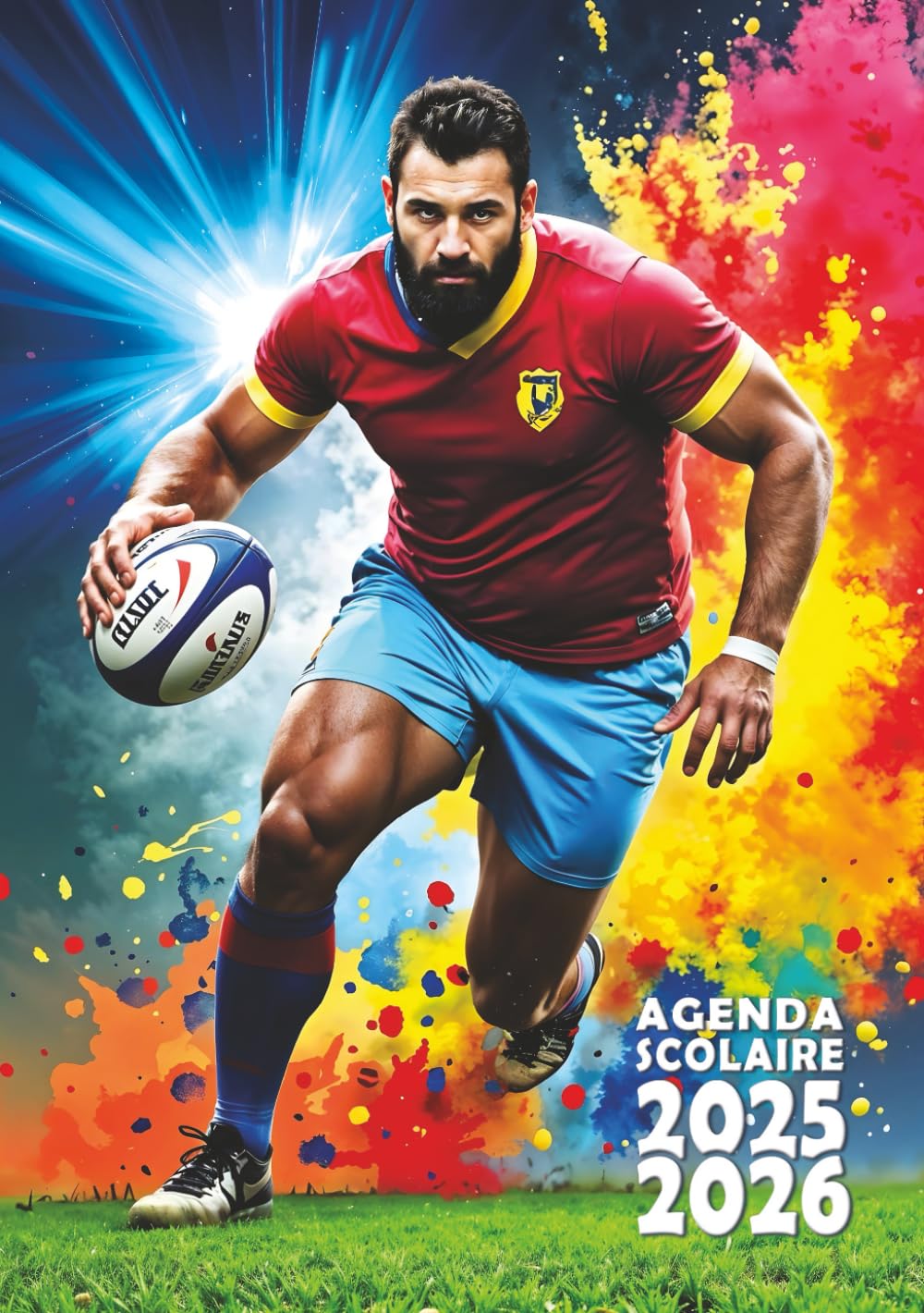capítulo por capítulo baixar Agenda scolaire 2025-2026 Rugby Journalier 1 jour par page Petit format 12x17 cm Garçon: Collège, lycée, étudiant, primaire (CM1, CM2) - Rugbyman, sport - 1 page par jour (French Edition)