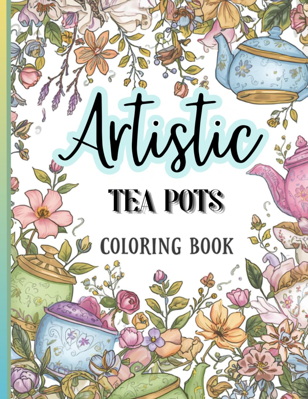 ler totalmente Artistic Tea pots coloring book