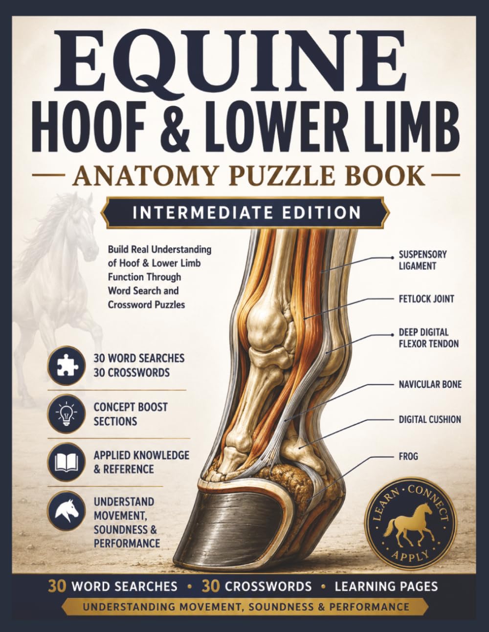 capítulo por capítulo baixar Equine Hoof & Lower Limb Anatomy Puzzle Book: Functional Anatomy, Hoof Balance, Movement & Soundness Through Word Searches & Crosswords | 124 pages | 8.5 x 11