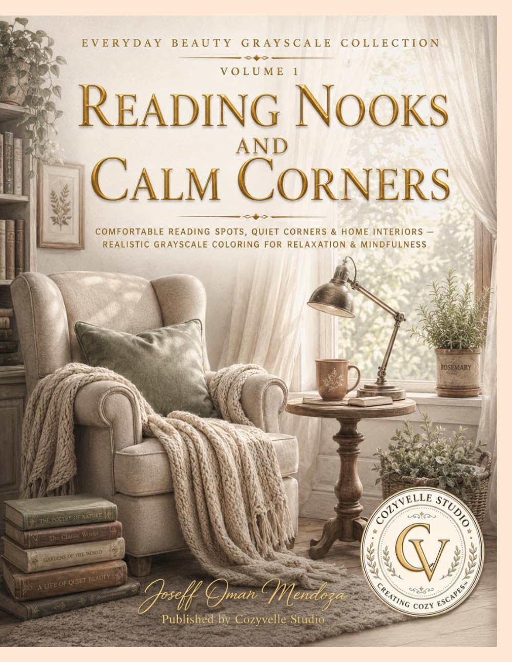 Everyday Beauty Grayscale Collection: Reading Nooks and Calm Corners: Comfortable Reading Spots, Quiet Corners & Home Interiors — Realistic Grayscale Coloring for Relaxation & Mindfulness baixar o livro de graça
