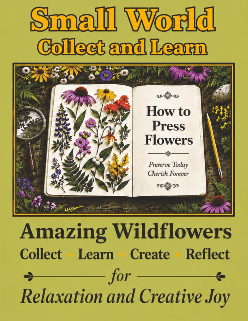 Small World Collect and Learn: Amazing Wildflowers: A Gentle Guide to Pressing, Preserving, and Enjoying Nature's Beauty - Collect - Learn - Create... Relaxation and Creative Joy (Color and Learn) baixar o livro de graça