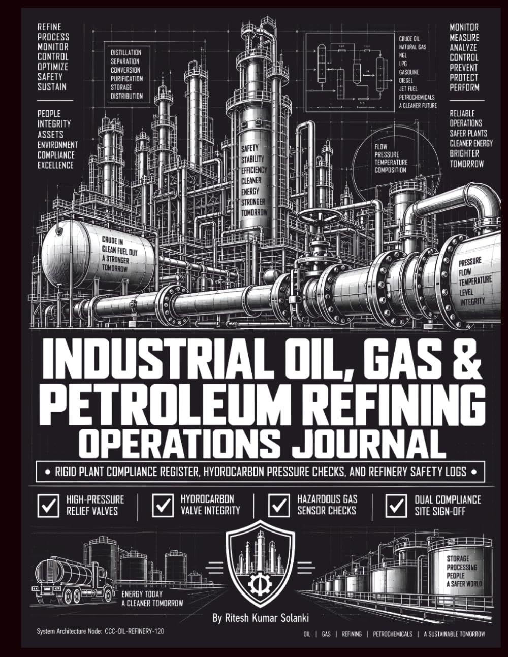 Industrial Oil, Gas & Petroleum Refining Operations Journal: Rigid Plant Compliance Register, Hydrocarbon Pressure Checks, and Refinery Safety Logs baixar o livro de graça