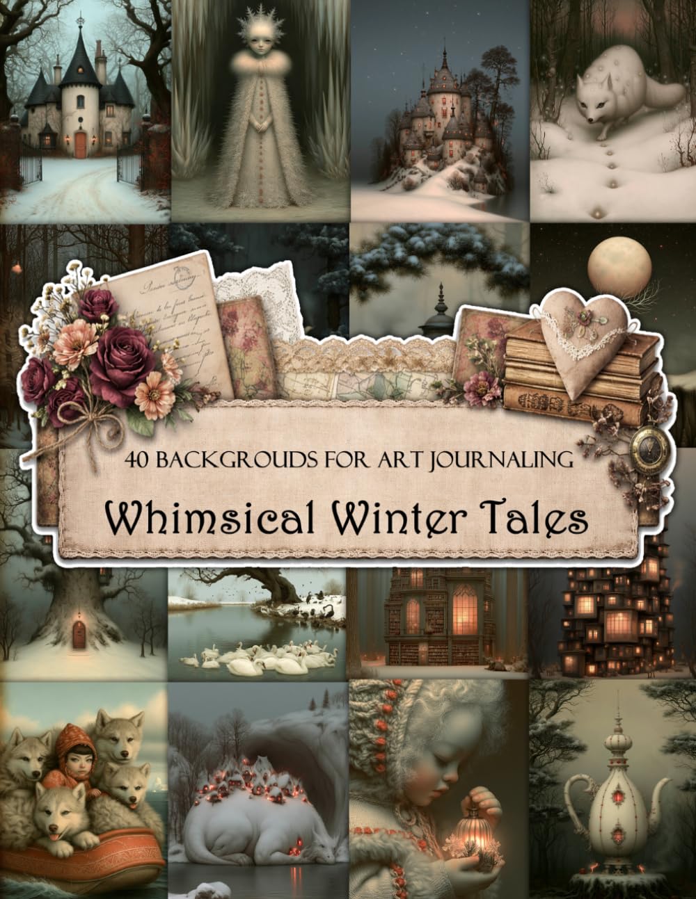 Whimsical Winter Tales Scrapbook and Junk Journal Papers 8.5” x 11”, 40 Single-Sided Sheets For Scrapbooking, Collage, Card Making and Papers Craft baixar o livro de graça