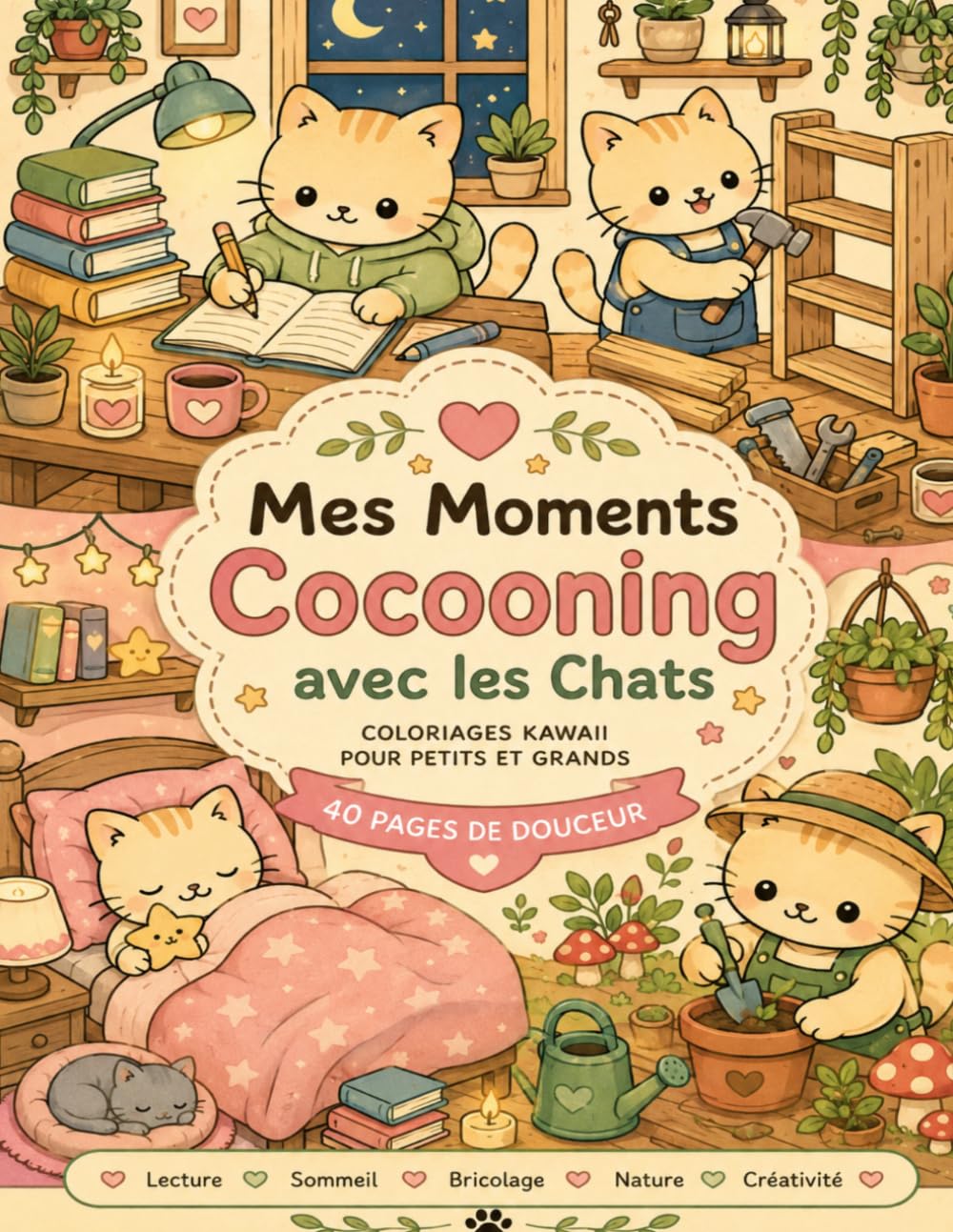 ler totalmente Mes Moments Cocooning avec les Chats: Livre de coloriage kawaii et cozy pour se détendre (French Edition)