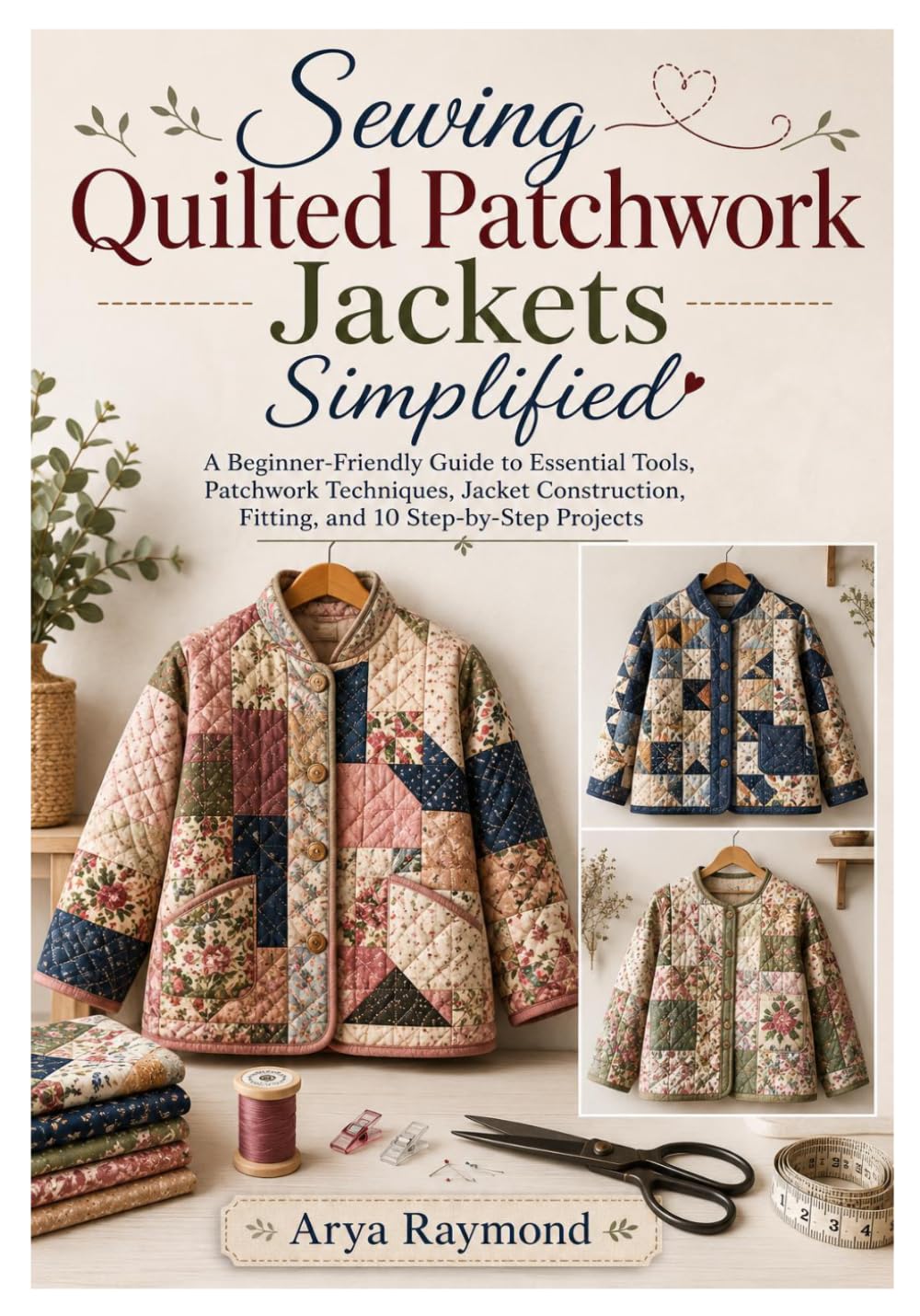 Sewing Quilted Patchwork Jackets Simplified: A Beginner-Friendly Guide to Essential Tools, Patchwork Techniques, Jacket Construction, Fitting, and 10 Step-by-Step Projects baixar o livro de graça