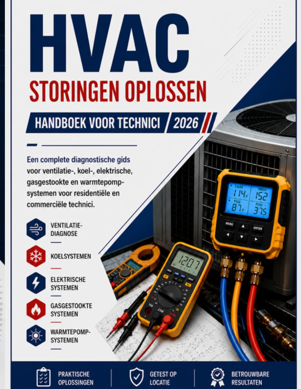 ler totalmente HVAC Probleemoplossing Veldhandleiding: Een Complete Diagnosehandleiding Voor Luchtstroom-, Koelmiddel-, Elektrische, Gaspack- En Warmtepompsystemen... Zowel Residentiële Als Commerciële Gebouwen.