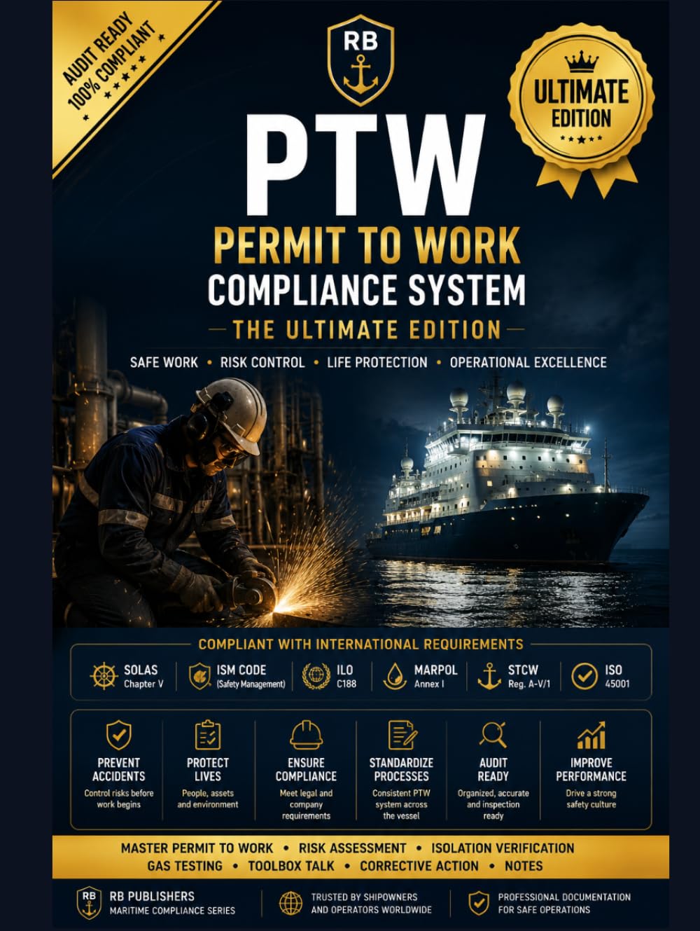 capítulo por capítulo baixar PTW Permit to Work Compliance System The Ultimate Edition: Comprehensive Management, Risk Assessment, Gas Testing, Toolbox Talks, Isolation... for Maritime and Offshore Operations