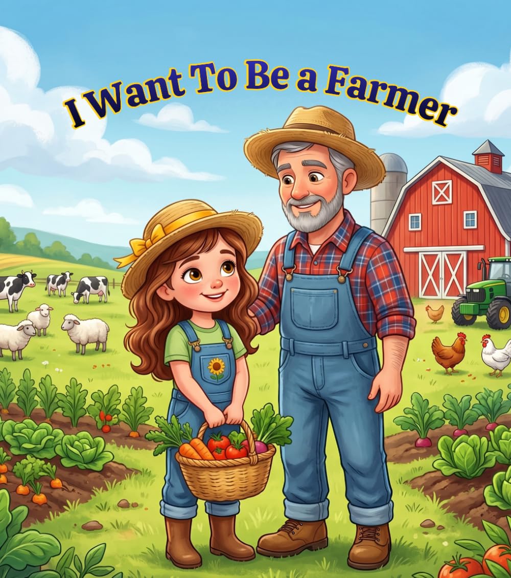 I Want To Be a Farmer: A Children's Picture Book About Farming, Farm Animals, Crops & Where Food Comes From. (My First Jobs Series) baixar o livro de graça