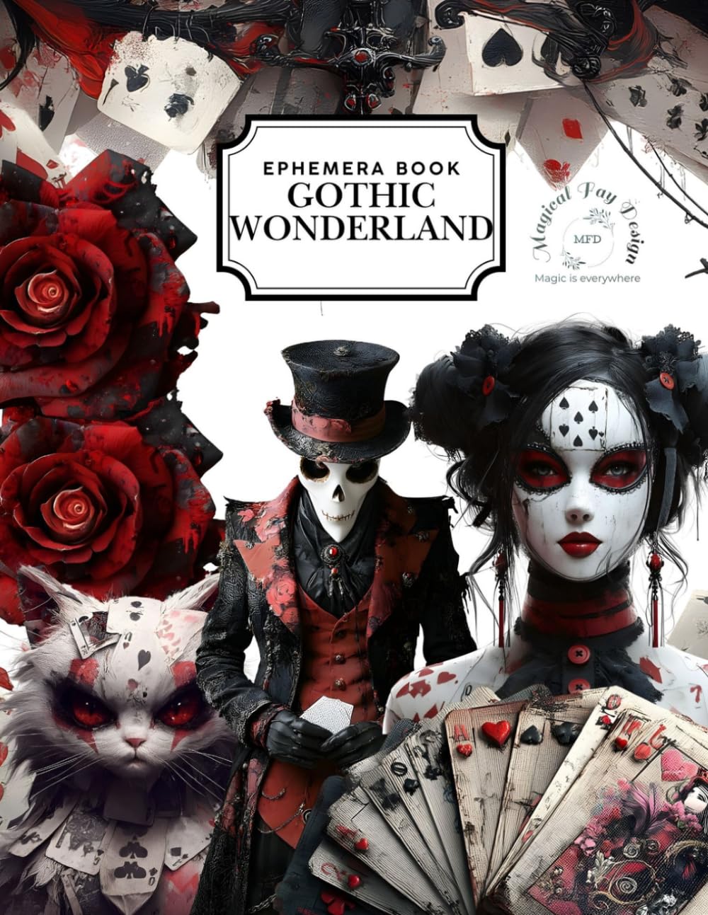 ler totalmente Gothic Wonderland: Ephemera Book, Cut and collage, Fussy cut, Art journaling, Scrapbooking, ATC cards (German Edition)