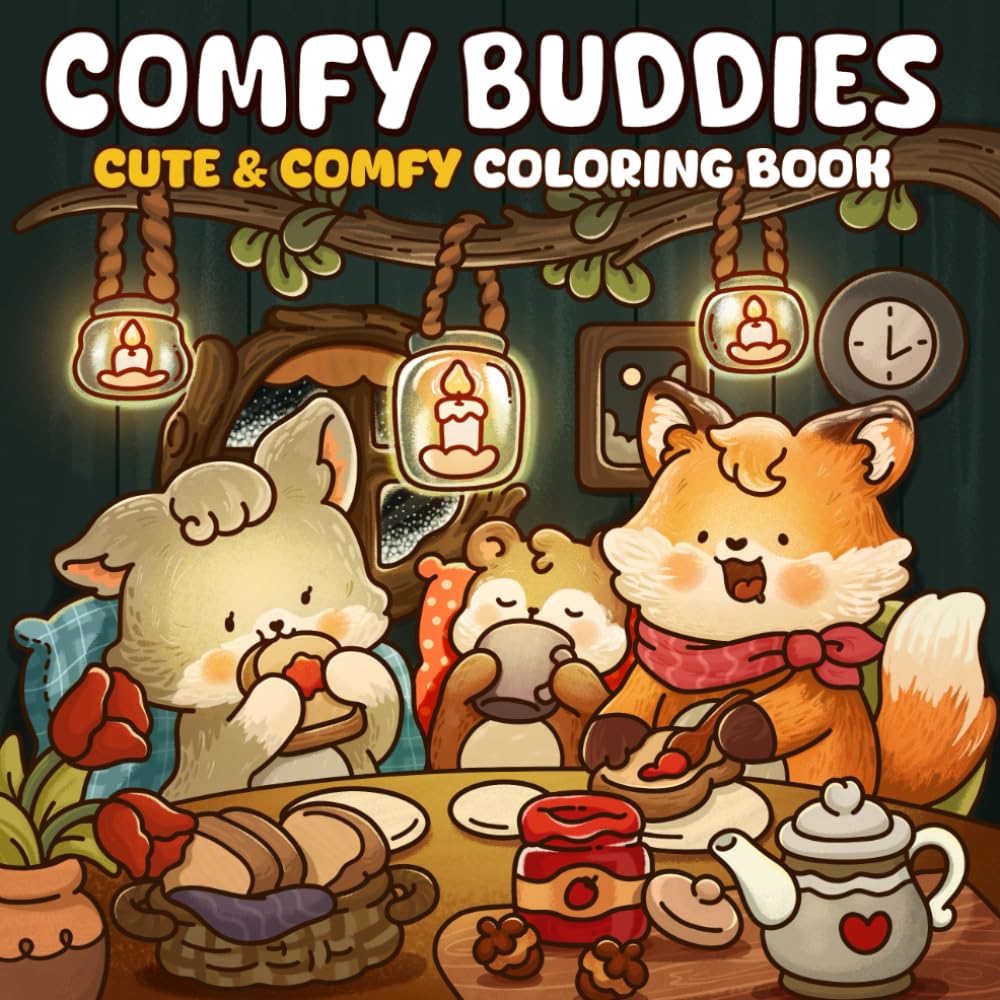 capítulo por capítulo baixar Comfy Buddies: A Coloring Book Featuring Comfy Animal Buddies and Relaxing Designs for Stress Relief