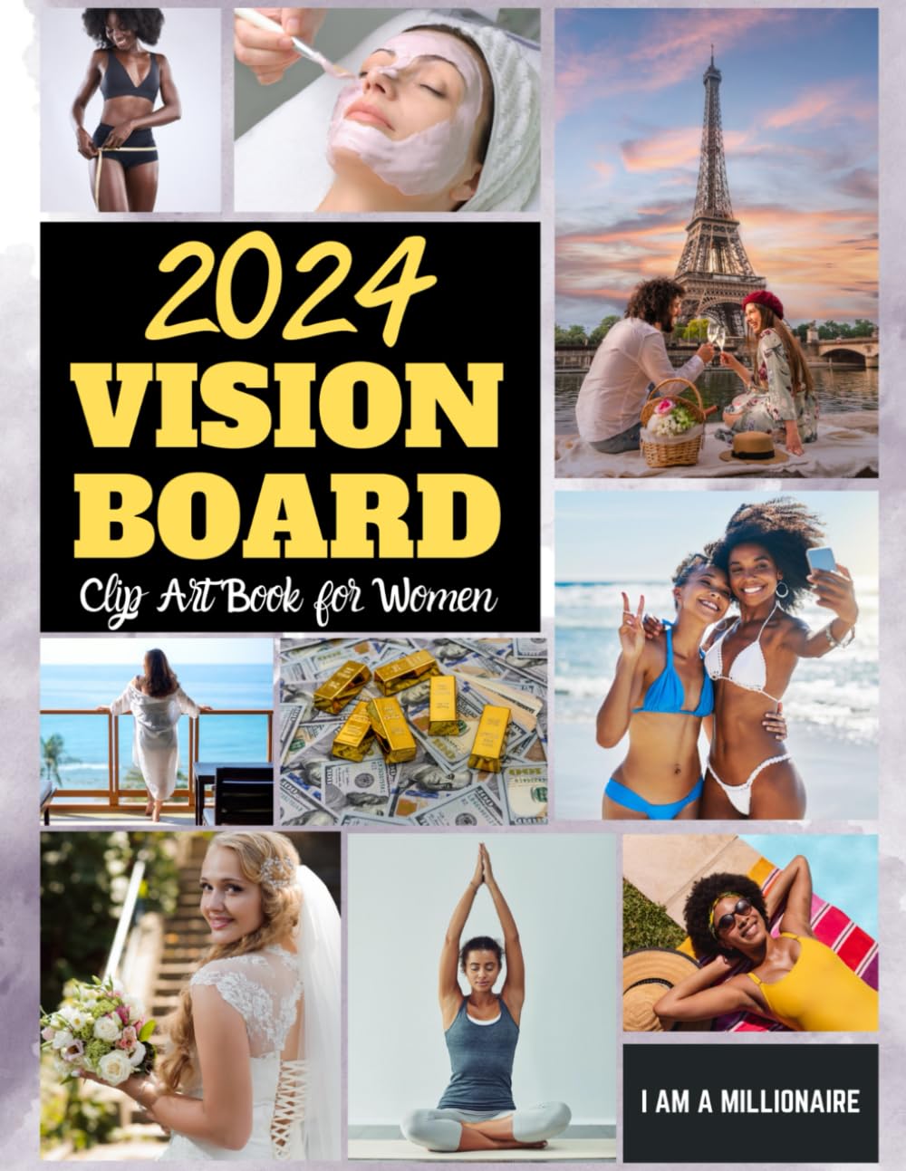 2024 Vision Board Clip Art Book for Women: Manifest and Create Your Dream 2024 Life with Powerful Images, Quotes, Motivational and Affirmation Words... Lifestyle, Career, Finance, Relationship, etc baixar livro de graça