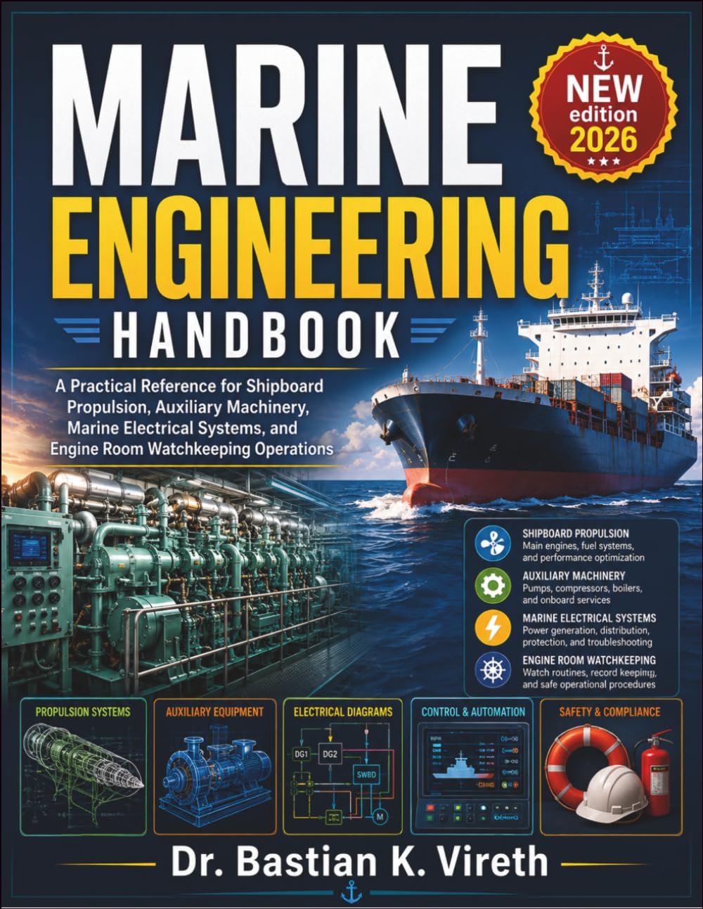 ler totalmente Marine Engineering Handbook: A Practical Reference for Shipboard Propulsion, Auxiliary Machinery, Marine Electrical Systems, and Engine Room Watchkeeping Operations