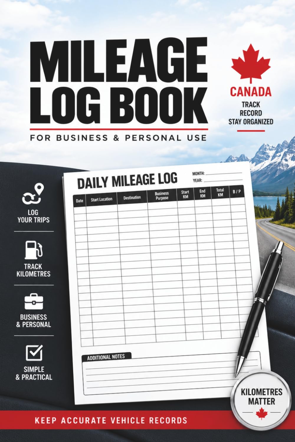 capítulo por capítulo baixar Mileage Log Book: For Business & Personal Use