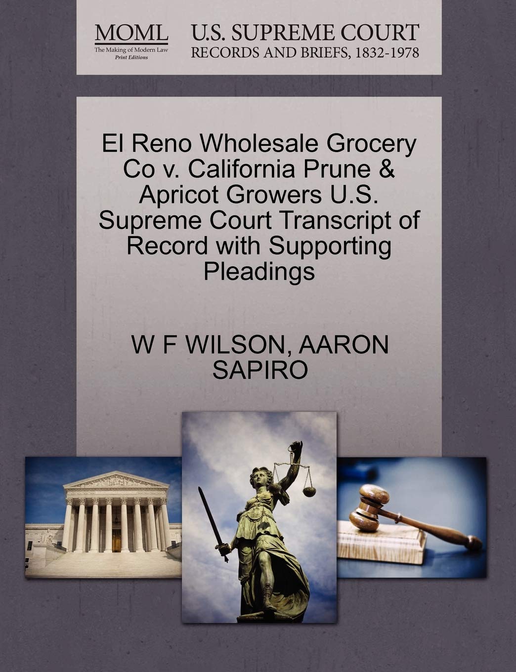 El Reno Wholesale Grocery Co v. California Prune & Apricot Growers U.S. Supreme Court Transcript of Record with Supporting Pleadings baixar livro de graça