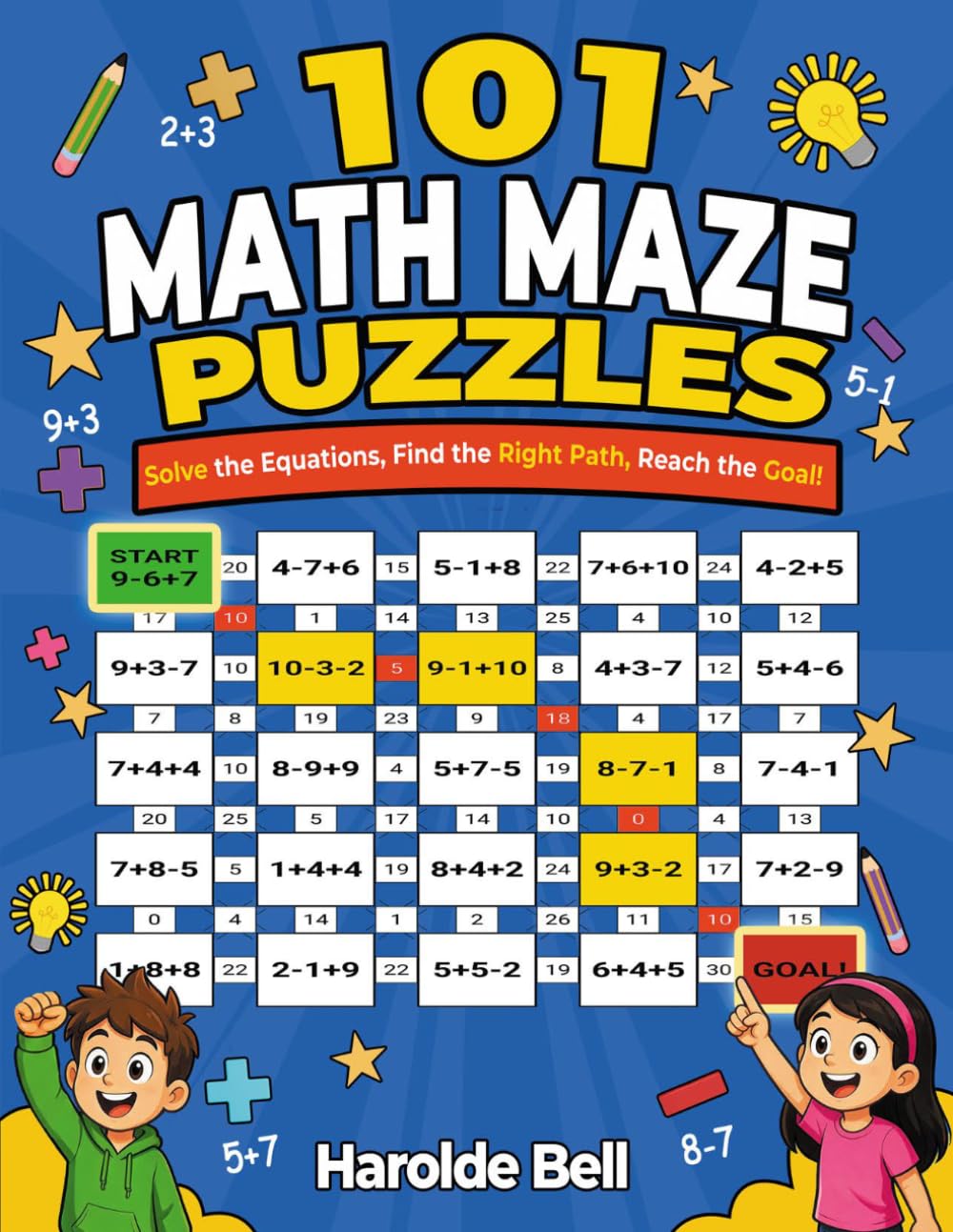 capítulo por capítulo baixar 101 Math Maze Puzzles: Solve The Equations, Find The Right Path, Reach The Goal!