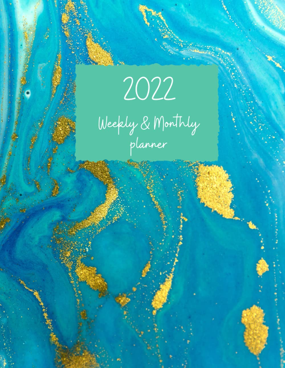 2022 Weekly Monthly Planner: Light Blue Marble Cover | Large 8.5 x 11 inches | 12 Months Planner January 2022 to December 2022 baixar o livro de graça