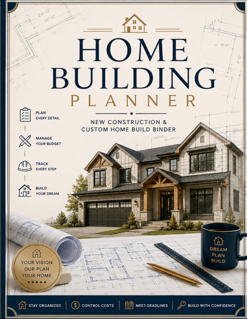 ler totalmente Home Building Planner: New Construction & Custom Home Build Binder