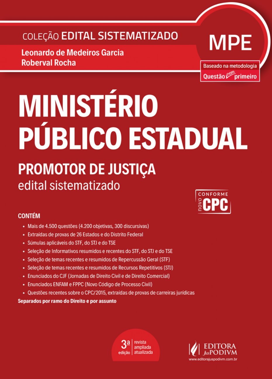 Ministério Público Estadual: Promotor de Justiça