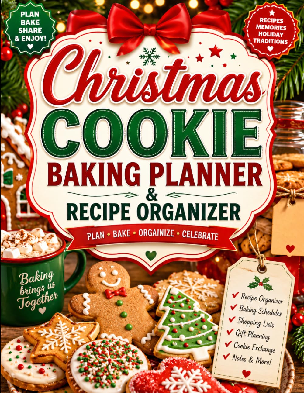 capítulo por capítulo baixar Christmas Cookie Baking Planner & Recipe Organizer: Holiday Cookie Recipes, Baking Schedules, Grocery Lists, Gift Tracking & Recipe Planning for Christmas