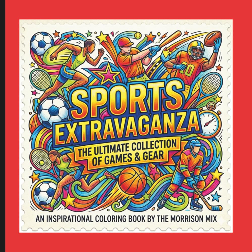 ler totalmente Sports Extravaganza: A Bold and Easy Sports Coloring Book for Kids and Teens: Simple and Fun Athletic Designs Featuring Football, Basketball, Soccer, and More for Relaxation