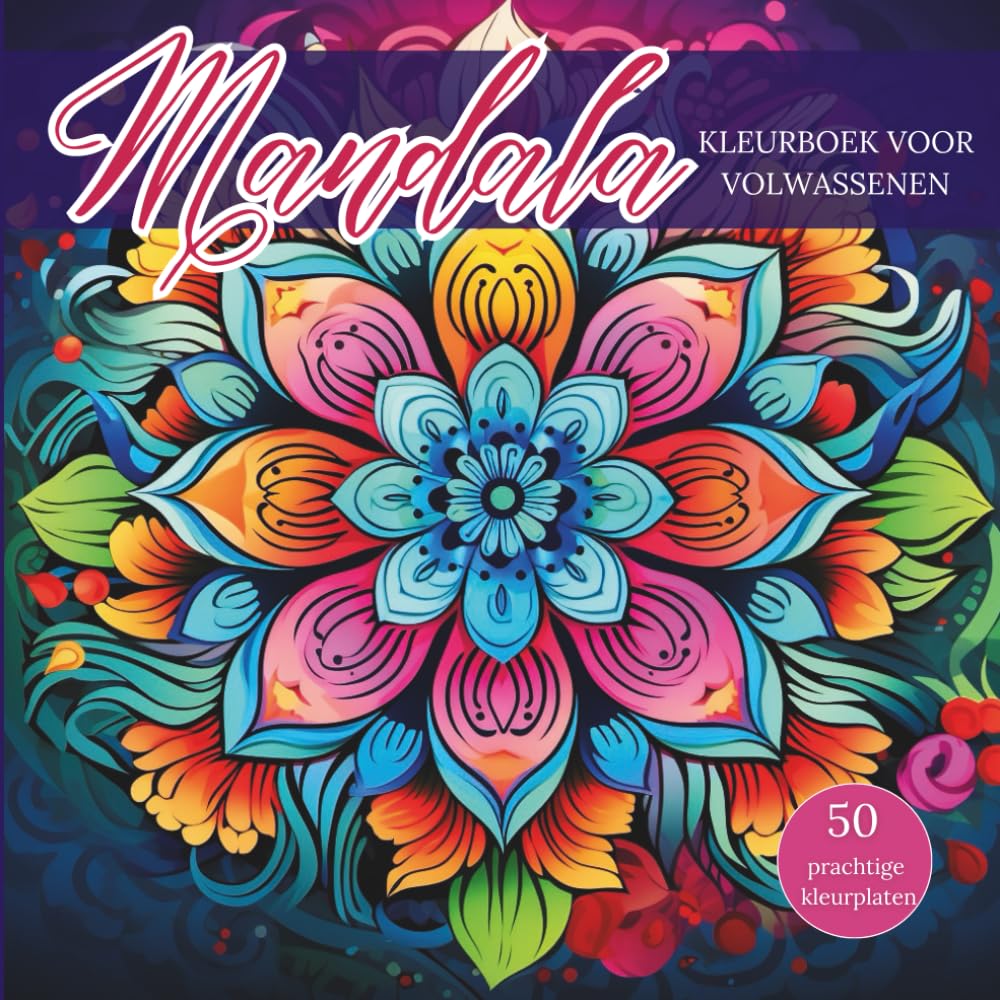 Prachtig Mandala kleurboek voor volwassenen | 50 gedetailleerde ontwerpen | Vierkant | Softcover | Luxe kleurboek | Mindfulness, ontspanning, creativiteit baixar o livro de graça