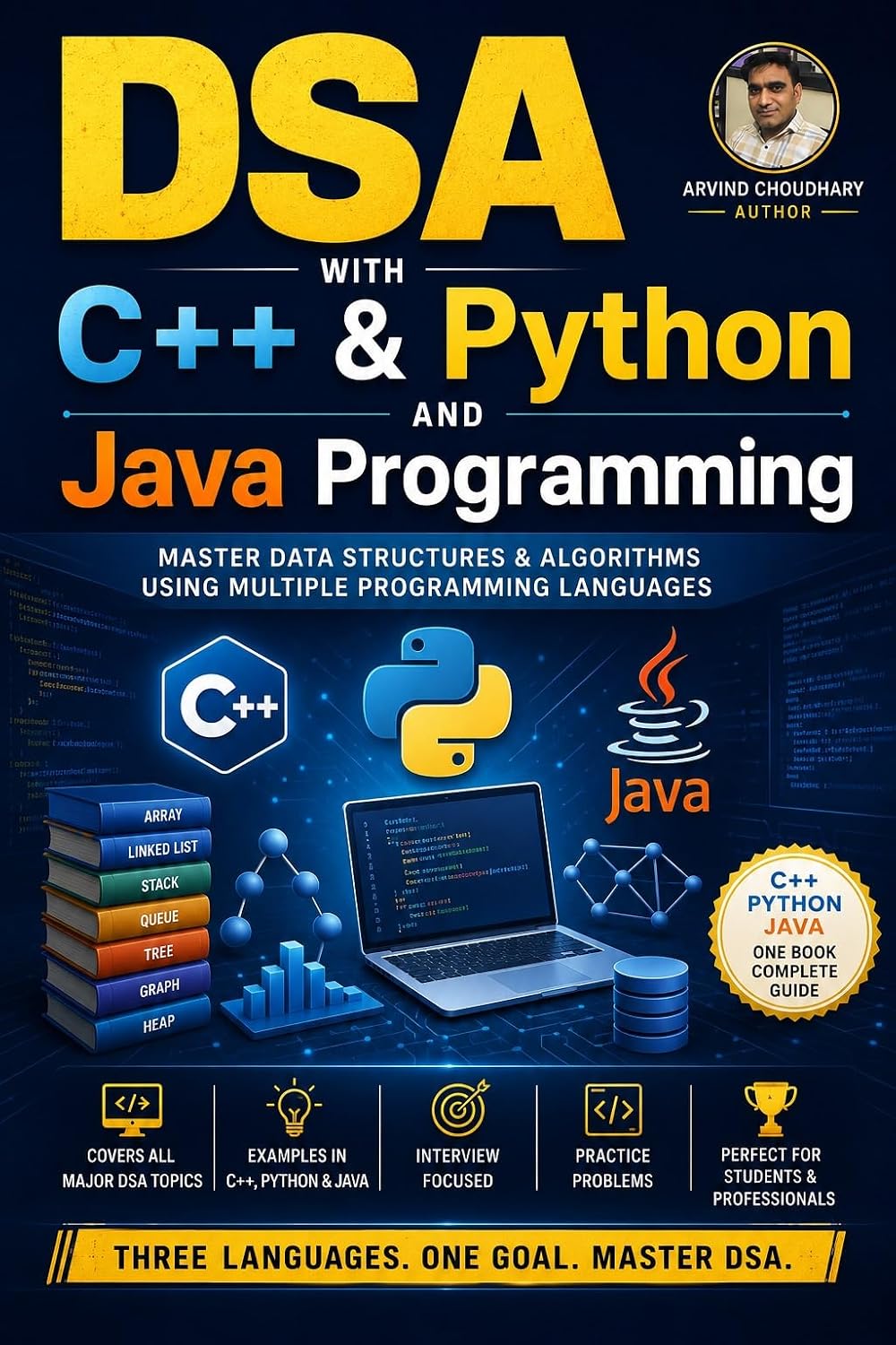 ler totalmente Data Structure Processing (DSA) with C++ & Python and Java Programming: A Practical Guide to Data Structures, Algorithms, Problem Solving, and Coding... with C++, Python and Java (English Edition)
