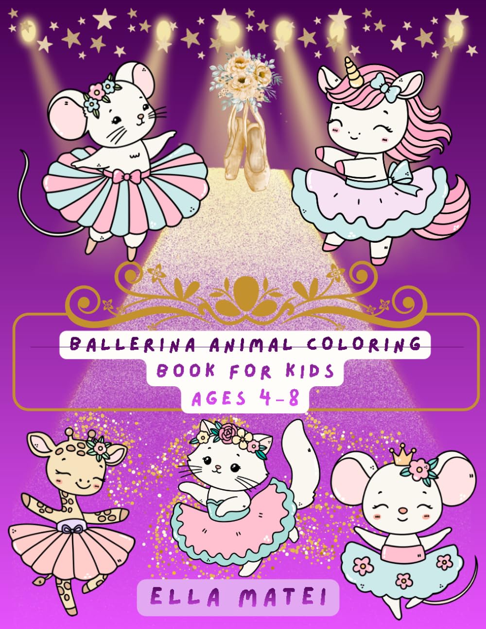 capítulo por capítulo baixar Ballerina Animal Coloring Book for Kids Ages 4–8: 40+ Cute Farm and Forest Animals in Tutus with Floral and Bow Crowns, Easy and Fun Designs for Girls, Preschool and Toddlers