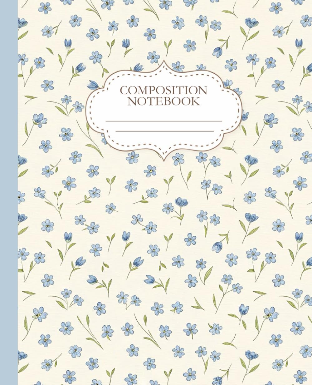 Coquette Composition Notebook: Blue Bloom | College Ruled | 7.5 x 9.25" | 110 Pages baixar livro de graça
