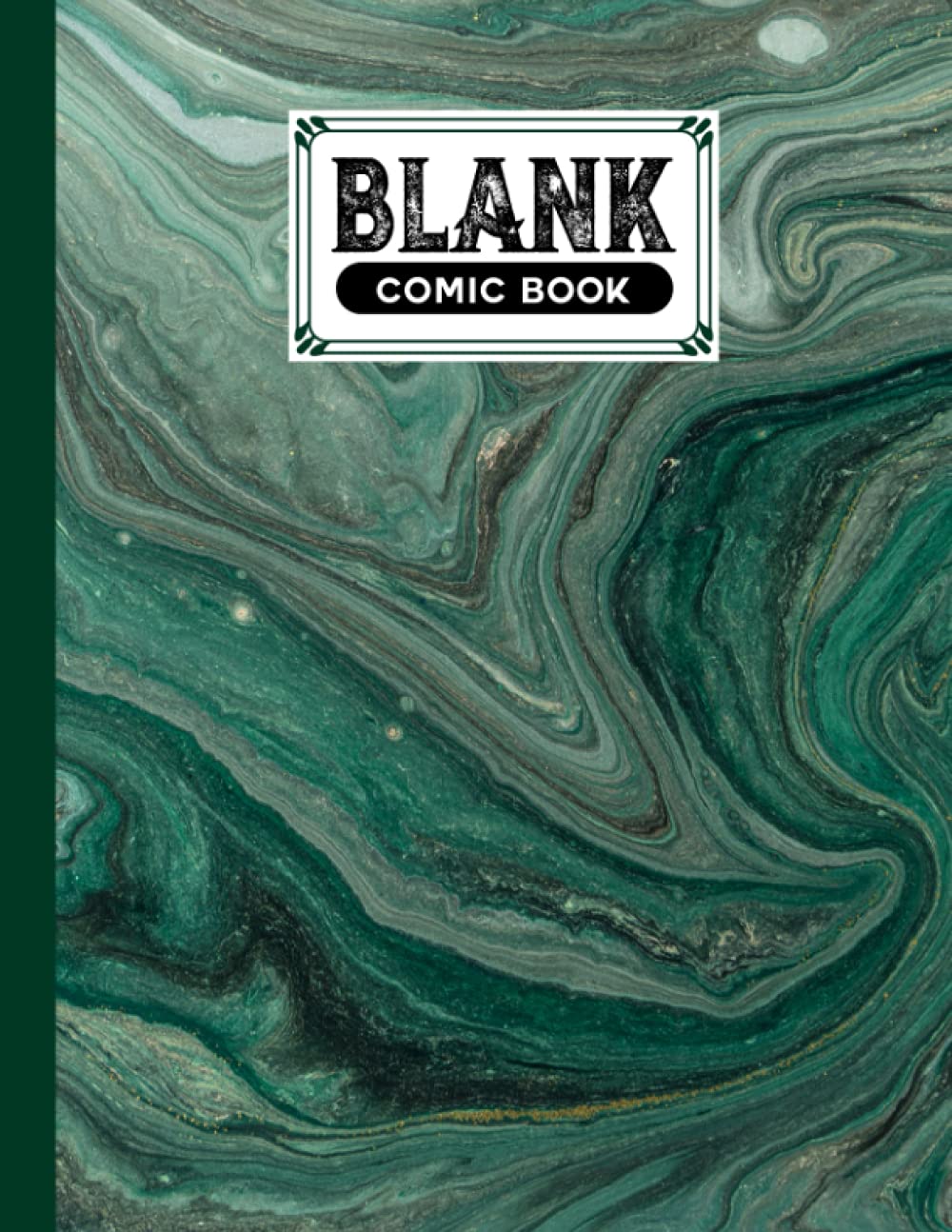 Blank Comic Book: Marbled Green Cover, Draw Your Own Comics - 120 Pages of Fun and Unique Templates - A Large 8.5" x 11" Notebook by Silvia Hein baixar o livro de graça