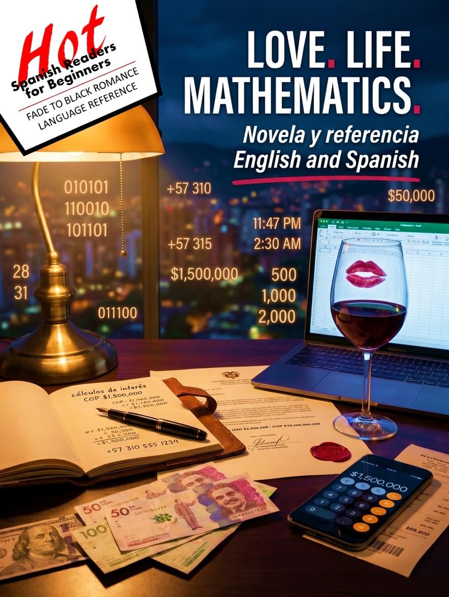 Love. Life. Mathematics.: Novela y referencia in English and Spanish (Hot Spanish Readers: Romance line) (English Edition)
