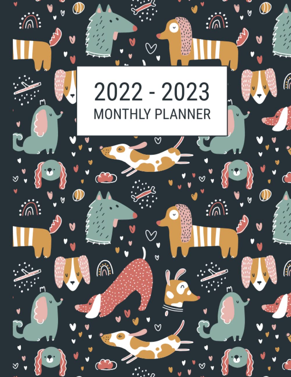 2022-2023 Monthly Planner: 2 Year Calendar Schedule Organizer, January 2022 to December 2023, 24 Month Agenda/Cute Animals Cover baixar o livro de graça