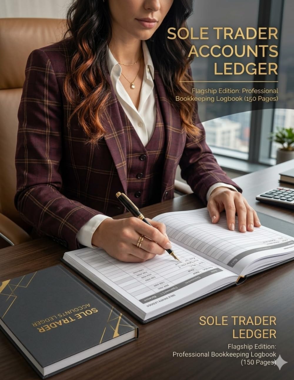 ler totalmente Sole Trader Accounts Ledger: Professionnal 8.5" x 11" Bookkeeping Logbook for Freelancers, Small Businesses, and Self-Employed Sole Proprietors ( 150 Pages, Corporate Tracker Edition)