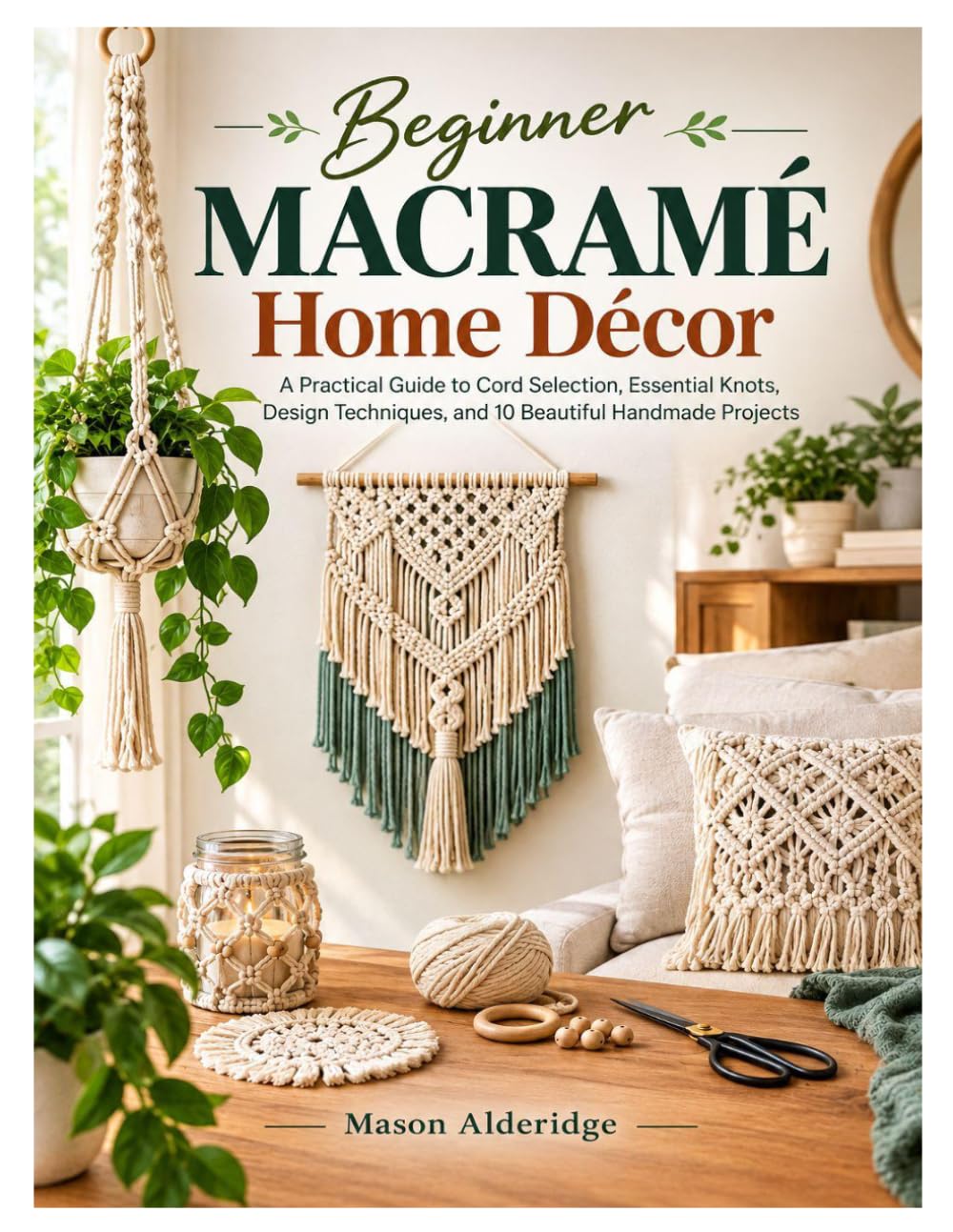 BEGINNER MACRAMÉ HOME DÉCOR: A Practical Guide to Cord Selection, Essential Knots, Design Techniques, and 10 Beautiful Handmade Projects baixar o livro de graça