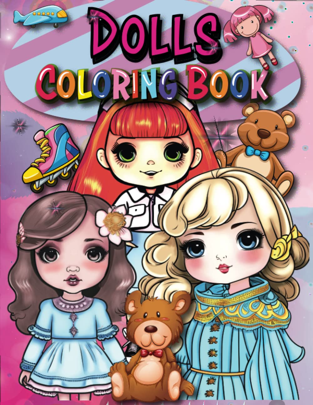 ler totalmente Dolls Coloring Book: Doll coloring book for kids