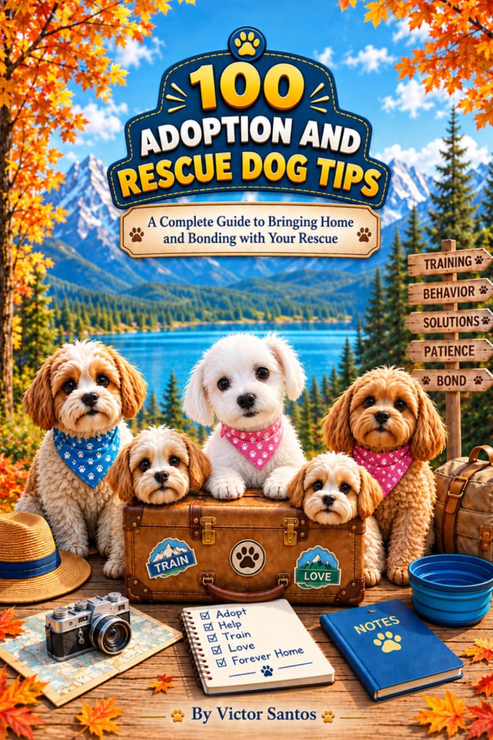 ler totalmente 100 Adoption and Rescue Dog Tips: A Complete Guide to Bringing Home and Bonding with Your Rescue
