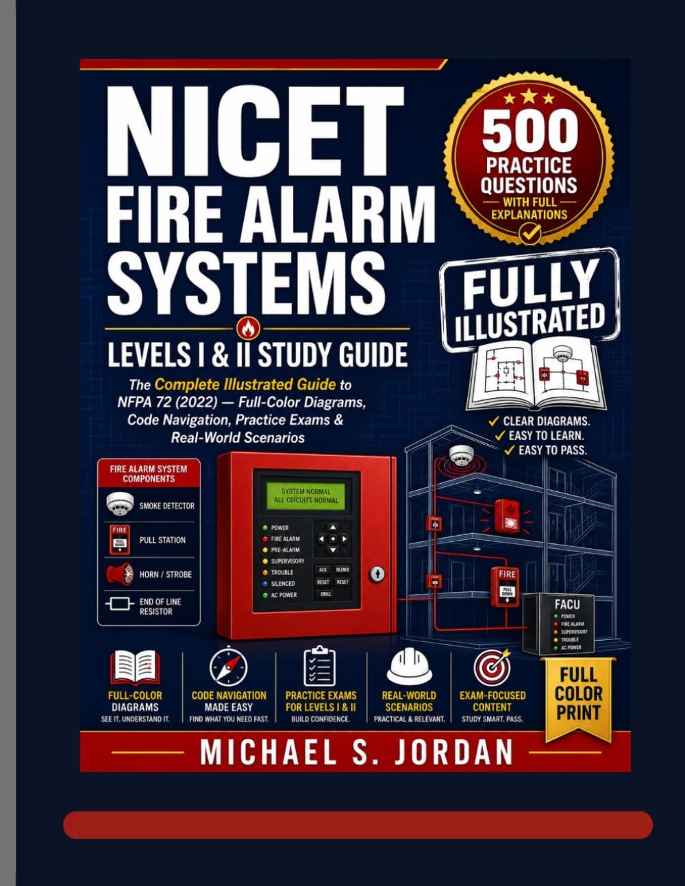 ler totalmente NICET FIRE ALARM SYSTEMS LEVELS I & II STUDY GUIDE 2026-2027: The Illustrated Manual to NFPA 72 (2022) — Full-Color Diagrams, Code Navigation, Practice Exams & Real-World Scenarios
