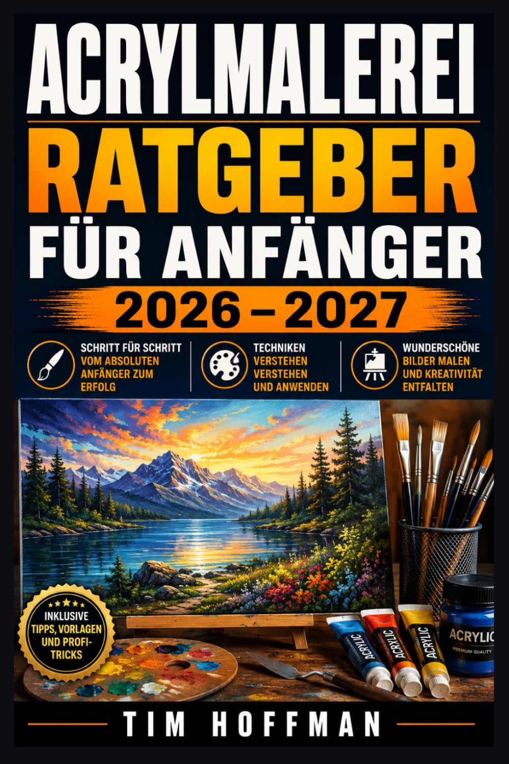 ler totalmente Acrylmalerei Ratgeber fü Anfänger 2026 – 2027: Farbmischung, Pinselführung und kreative Leinwandprojekte Das komplette Praxisbuch zur eigenen Maltechnik (German Edition)