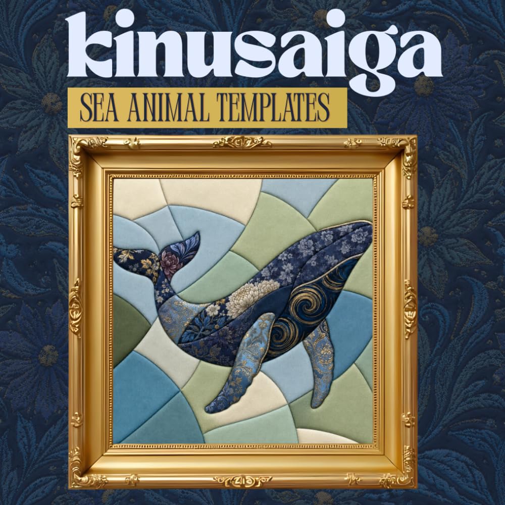 ler totalmente Kinusaiga Sea Animal Template Book: 35 Beginner-Friendly Templates Square for Fabric Art
