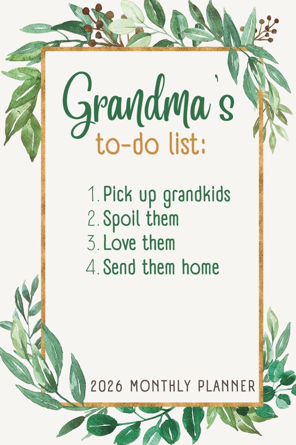 2026 Monthly Planner Grandma's To-Do List: Daily Organizer with Holidays, Tabs, and Grandparent Quotes baixar o livro de graça