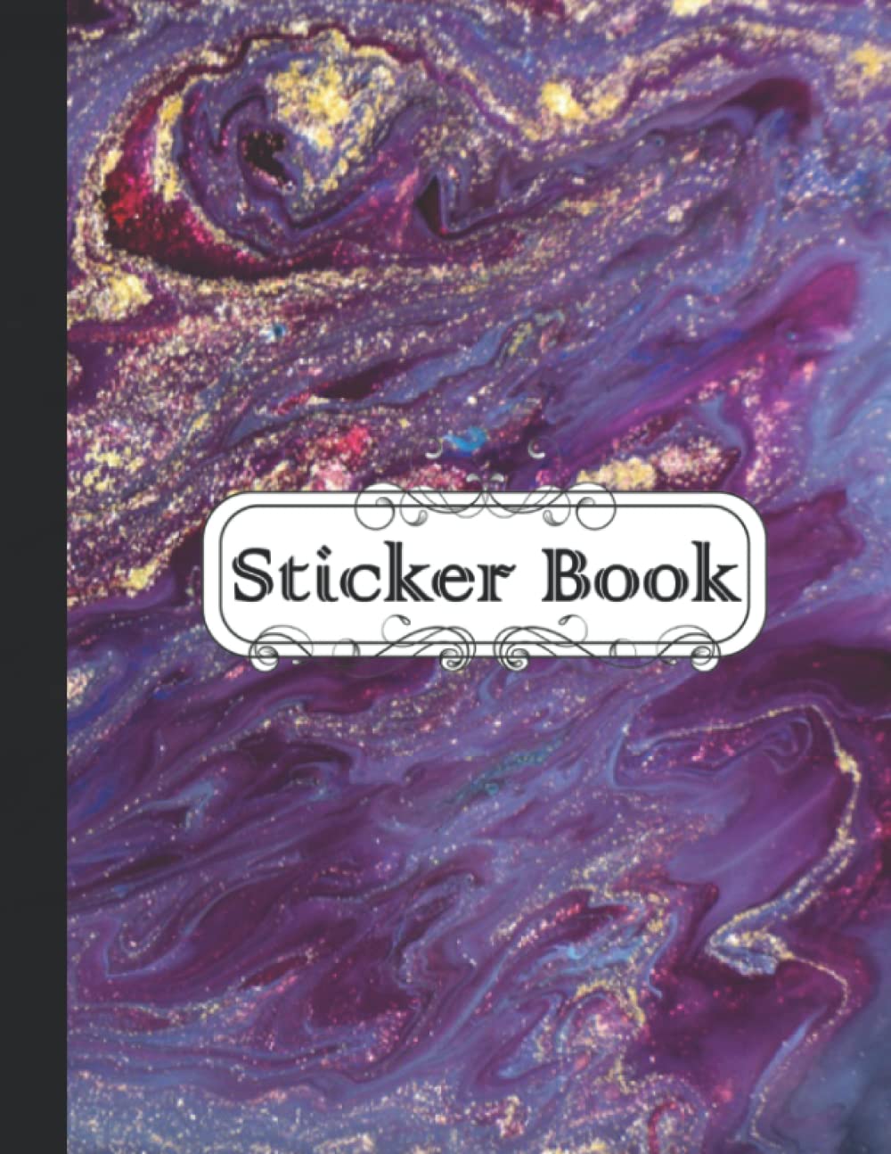 Sticker Book: Blank Sticker Album, Purple Marble Sticker Collecting Book for Kids, Cute Blank Notebook for Sticker Collection, 8.5x11 baixar o livro de graça
