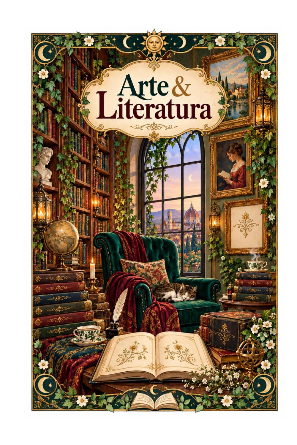 Arte & Literatura: Livro de colorir para adultos com bibliotecas aconchegantes, ateliês detalhados e objetos escondidos (Portuguese Edition) baixar o livro de graça