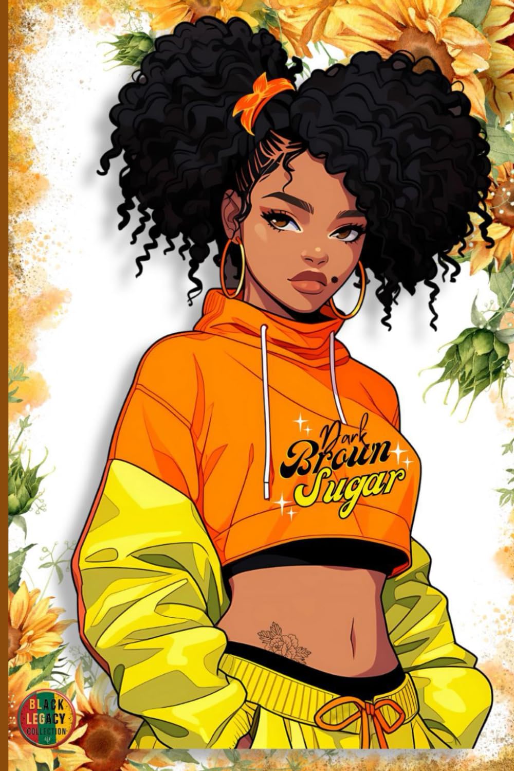 ler totalmente Dark Brown Sugar: Vibrant Unruled Journal for Black Girls/45 Full-Color Blank Unlined Pages Awaiting Your Creativity