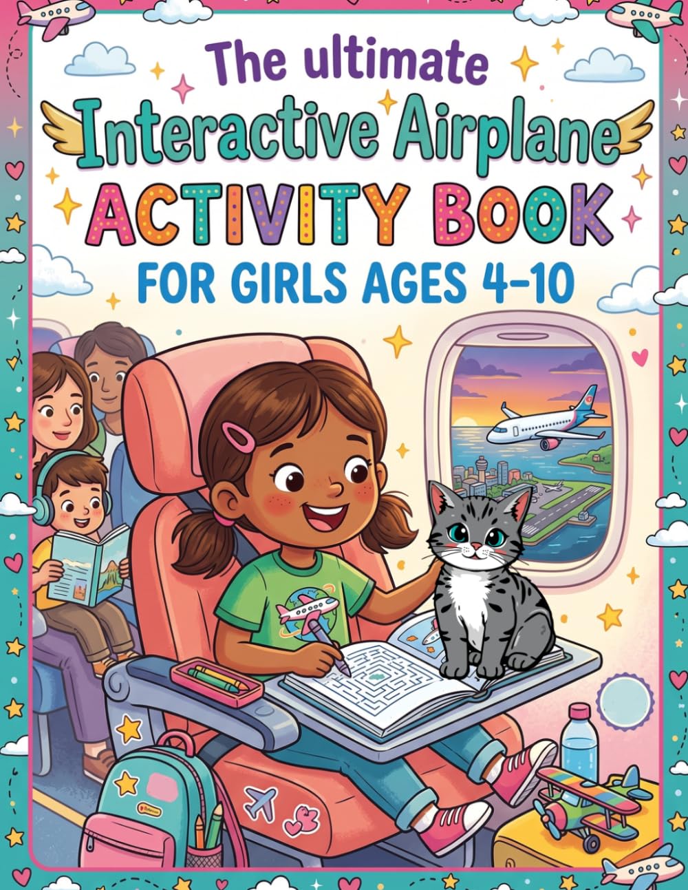 The ultimate Interactive Airplane Activity Book for Girls Ages 4–10: Fun Airplane Puzzles & Activities for Girls,Teens Ages 4–10 Featuring Mazes, Word Search, Coloring Pages, Crosswords & Sudoku baixar livro de graça