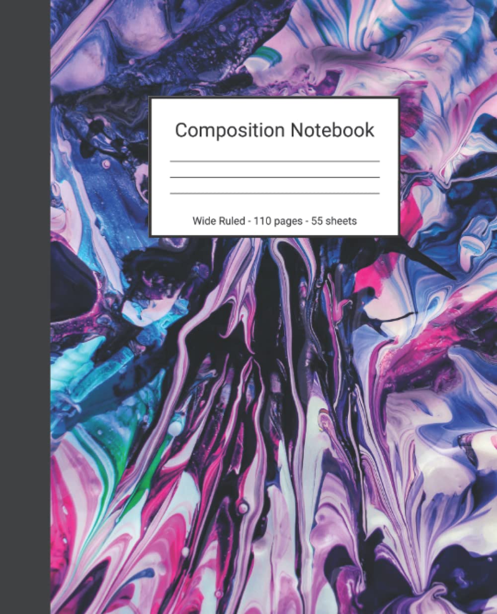 capítulo por capítulo baixar Composition Notebook: Wide Ruled Paper Notebook Journal - Pink White And Blue Abstract Painting - Blank Wide Lined Workbook