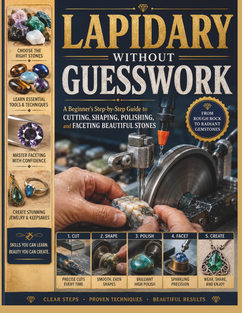 LAPIDARY Without GUESSWORK: A Beginner's Step-by-Step Guide to Cutting, Shaping, Polishing, and Faceting Beautiful Stones baixar o livro de graça